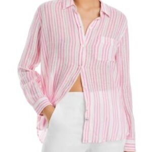 Rails Charli linen button up shirt EUC size M